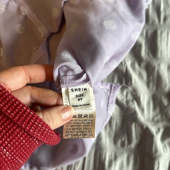 Shein Purple Toddler Coverup Size 4 - Picture 3 of 3